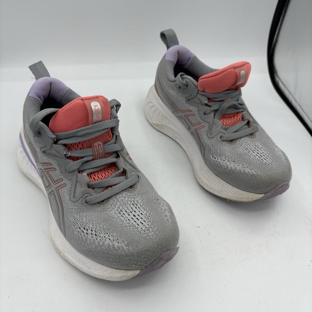 Asics Shoes Gel Cumulus 25 Womens Size 5 Run Walk Sheet Rock Gray Papaya Sneaker